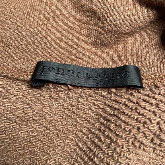 Jenni Kayne Half Zip Pullover Sweatshirt XS Neutral Brown - Picture 6 of 7